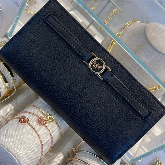 Michael Kors Reed Large Bifold Pebbled Leather Snap Wallet Card Case
Black
NWT - Picture 7 of 16